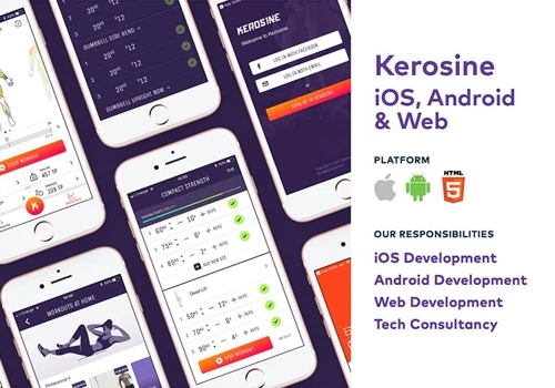 Kerosine Web iOS & Android App