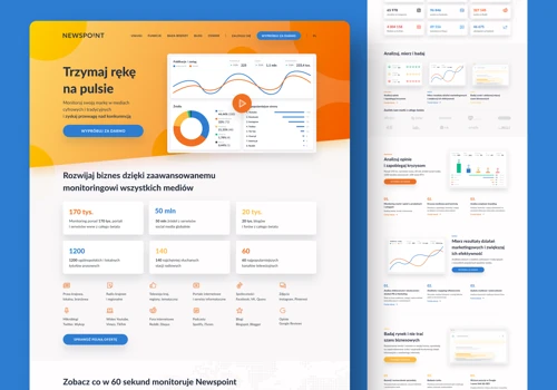 Website for Internet monitoring saas