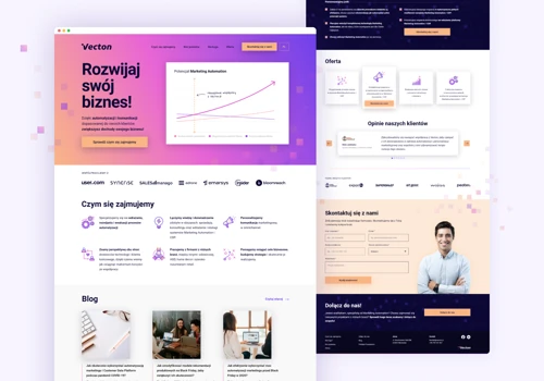 Website for marketing automation company