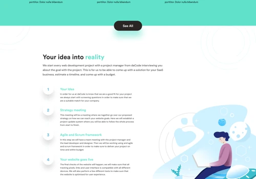 daCode - SaaS Web agency website