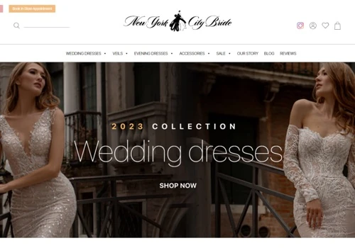 E-commerce Online Store for Wedding Dresses