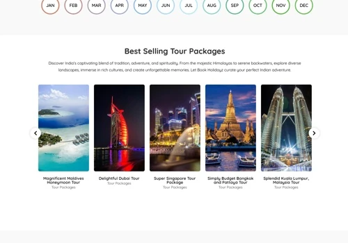 100 WordPress Custom Developed Tour & Travel Web