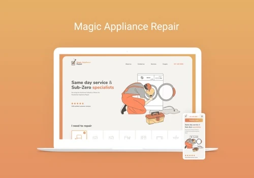 UX/UI responsive design and development MagicAR