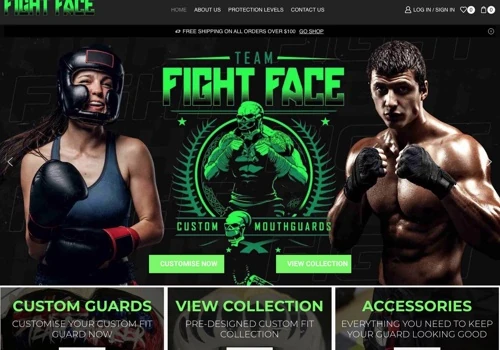 Fightface Mouthguards - eCommerce Web Design