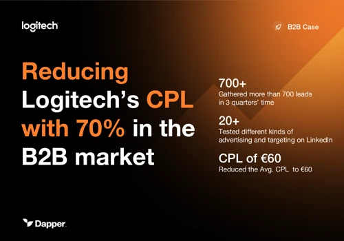 Reducing Logitech's CPL with 70% on the B2B market