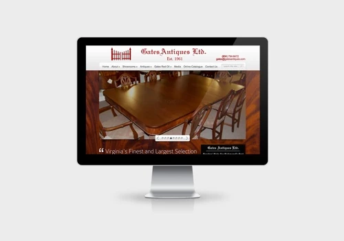 Gates Antiques - Website Design