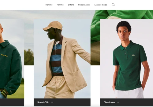 Lacoste French Website