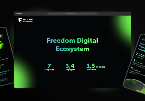 Fin-tech holding promo site