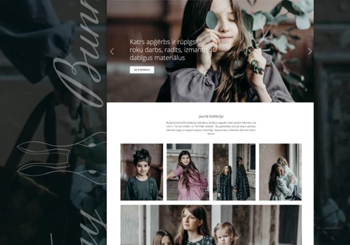Ecommerce web-site for Latvian fashion brand