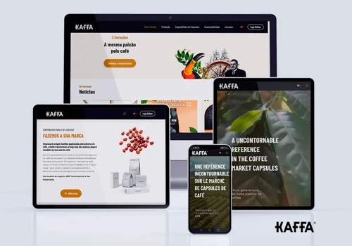 Corporate Website Development for Kaffa Cafés
