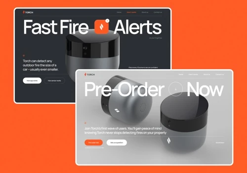 Torch Sensors / Design & Webflow Dev / 3D / Stripe