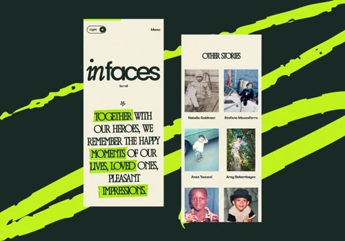 inFaces / Design & Webflow Dev / GSAP
