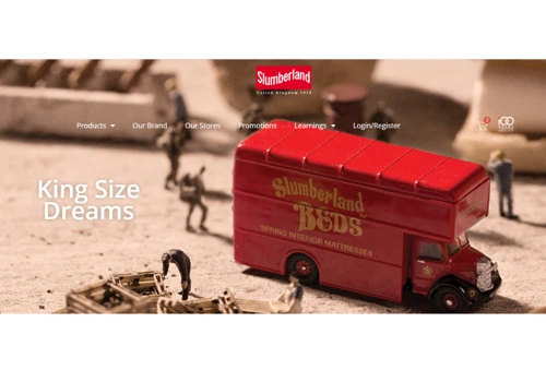 SLUMBERLAND- E-Commerce UX/UI Design & Development