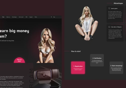 LusteroLive landing page
