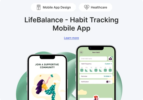LifeBalance - Habit Tracking Mobile App Design