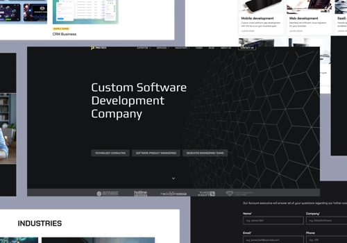 Software Provider Website | ProTech