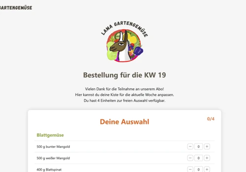 LaMa Gartengemüse: Custom CX & Operations Platform