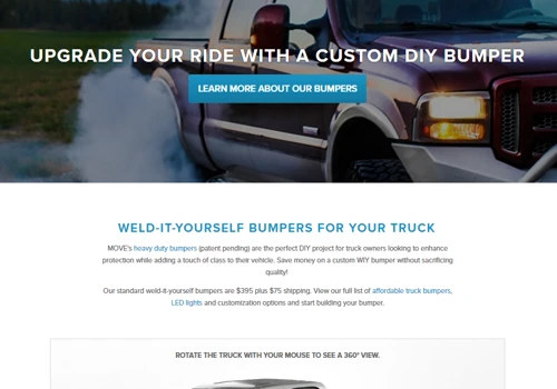 Marketing and Web Development for MOVE Bumpers