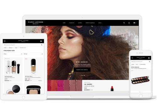 Marc Jacob Beauty ecomerce website design