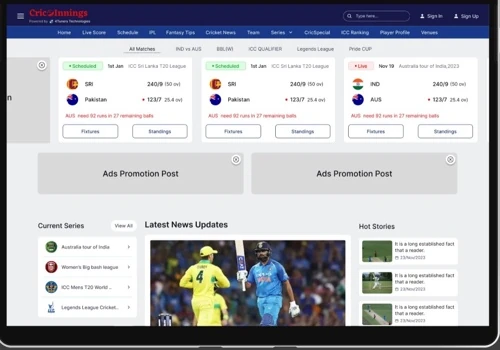 Sports News & Live scores Platform