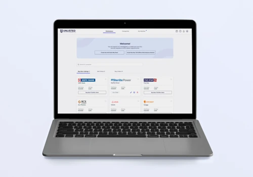 Unlisted Assets B2B : UX/UI Design & Research