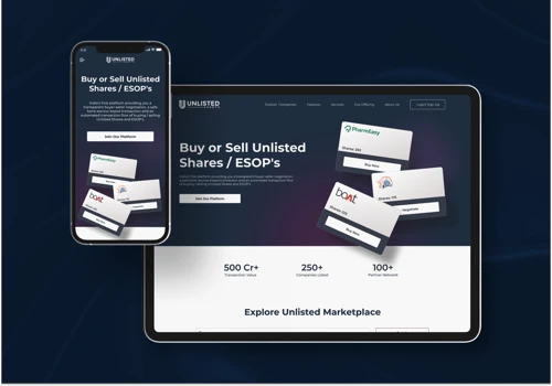 Unlisted Assets : Landing Page Design