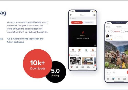 Vuzag is a fun new app that blends search, social.