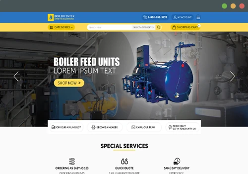 Boiler Center Web Design