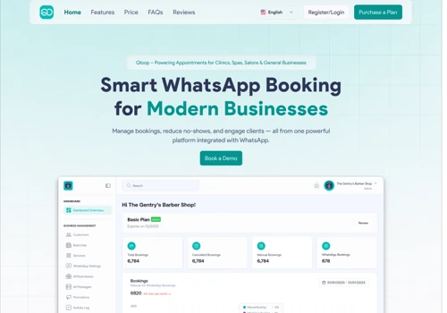 QLoop - Ai Powered WhatsApp Booking System