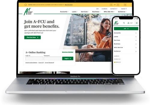 A+FCU Website Design & Development