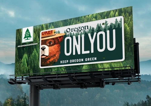 Keep Oregon Green Smokey Bear Plate & Campaign
