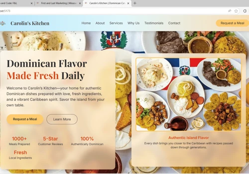 Carolin's Kitchen Website
