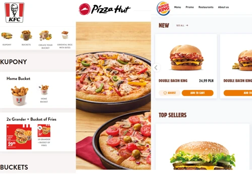 Food online ordering platform for AmRest (KFC, Pizza Hut, Burger King)