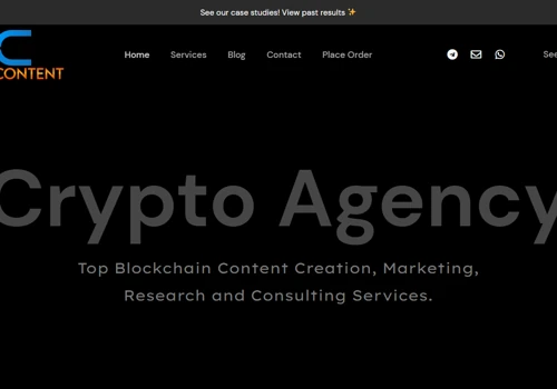 Cypto content website
