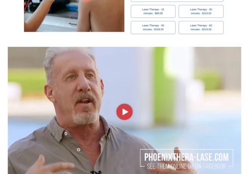 Website Development for Bio Restore Laser Therapy