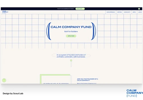 Calm Company Fund Webflow Development