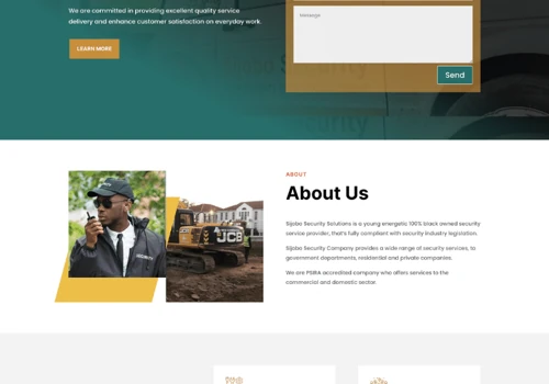 Sijobo Security - Web Design Project