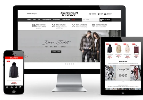 Universal Traveller Ecommerce Website