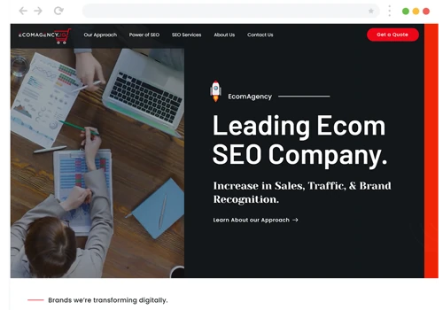 Ecom Agency.io - Agency Business Website