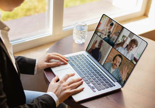 Video-room app with webcam for bloсkchain company