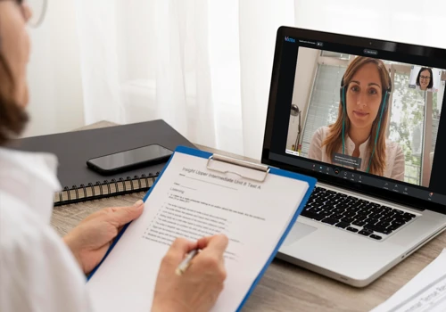 Job board video interview transcribing solution