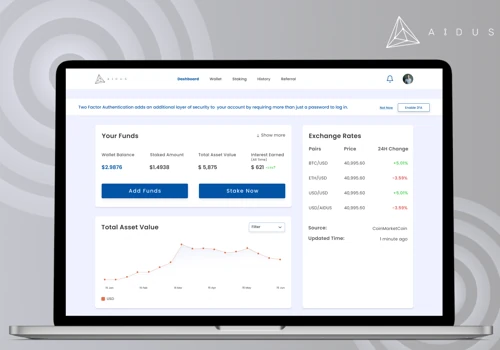 AIDUS - Cryptocurrency Staking Platform