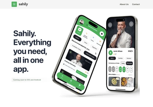 Sahily Landing Page and MVP
