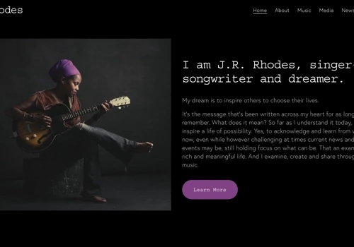 Squarespace Ecommerce Site with Music Streaming