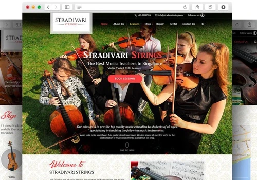Stradivari Strings | CMS Platform | Digital Marketing