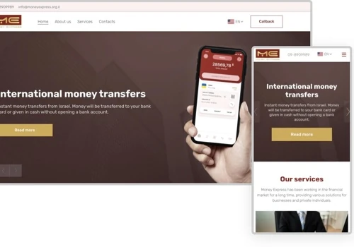 Web development for Financial company in Israel