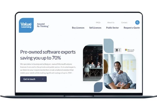 ValueLicensing website