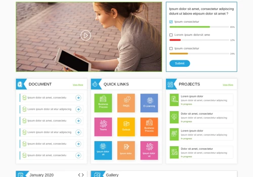 Intranet for a college