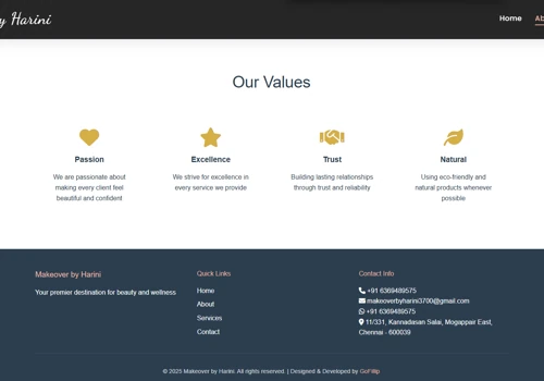 Static Website - Beauty & Wellness Brand