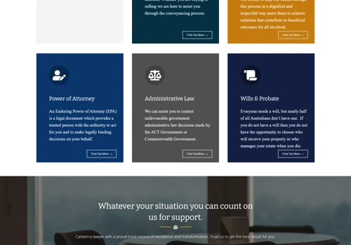 Website Design For Canberra Solicitors
